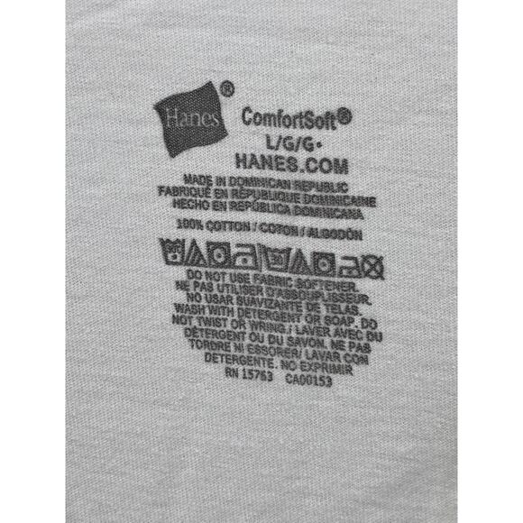 HANES Men's White V-Neck Short Sleeve Casual Underlayer T-Shirt SZ M - Picture 7 of 9